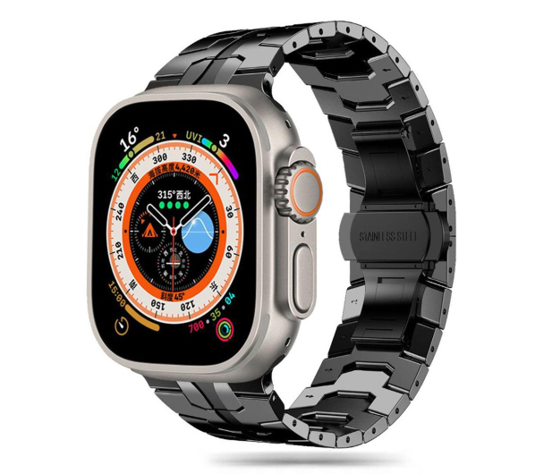 Tech-Protect Stainless Line do Apple Watch 44/45/46/49 mm Black - 1285521 - zdjęcie